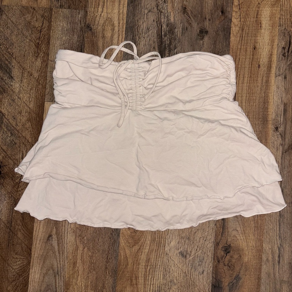 Cute Tie Ruffle Skirt